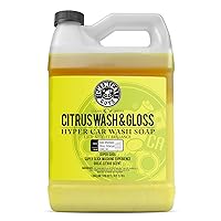 CWS_301 Citrus Wash & Gloss Foaming Car Wash Soap (Works with Foam Cannons/ Guns or Bucket Washes) Safe for Cars, Trucks, Motorcycles, RVs & More, 128 fl oz (1 Gallon) Citrus Scent