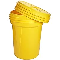 Eagle 30 Gallon Plastic Drum with Lid, Screw-On Lid, 28.3
