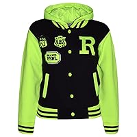 Unisex B.B Hooded R Fashion FOX Jacket Varsity Baseball Style Coat Long Sleeves New Casual Fashion For Girls Boys