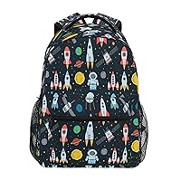 Space Theme Backpacks for School Elementary,Kid Bookbag Space Theme Toddler Backpack