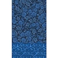 Blue Wave Products NL518-40 Heavy Gauge Cover Round Unibead Steel Wall Swimming Pool Liner, 21-FT, Pebble Cove