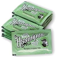 Fresh Body FB Asswipes To Go Single Packets- Everyday Flushable Bathroom Wipes with Aloe and Vitamin E (30 packets)