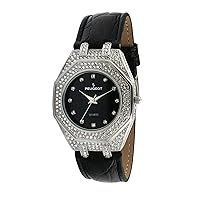 Peugeot Women's J3821BK Couture Swarovski Crystal Evening Watch