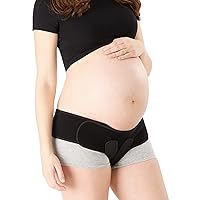 Belly Bandit – V-Sling Pelvic Support Band – Maternity Support Belt for Pelvic Girdle Pain, Uterine Prolapse, Vulvar Varicosities During Pregnancy, XS-M