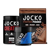Jocko Fuel 3 Pack Gym Bundle - Creatine, Chocolate MOLK, & Blue Raspberry Pre Workout