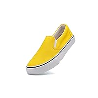 Low-Top Slip Ons Women's Fashion Sneakers Casual Canvas Sneakers for Women Comfortable Flats Breathable Padded Insole Slip on Sneakers Women Low Slip on Shoes