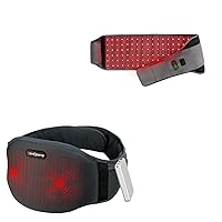 Comfytemp Red Light Therapy Belt & Cordless Portable Heating Pad with Massager