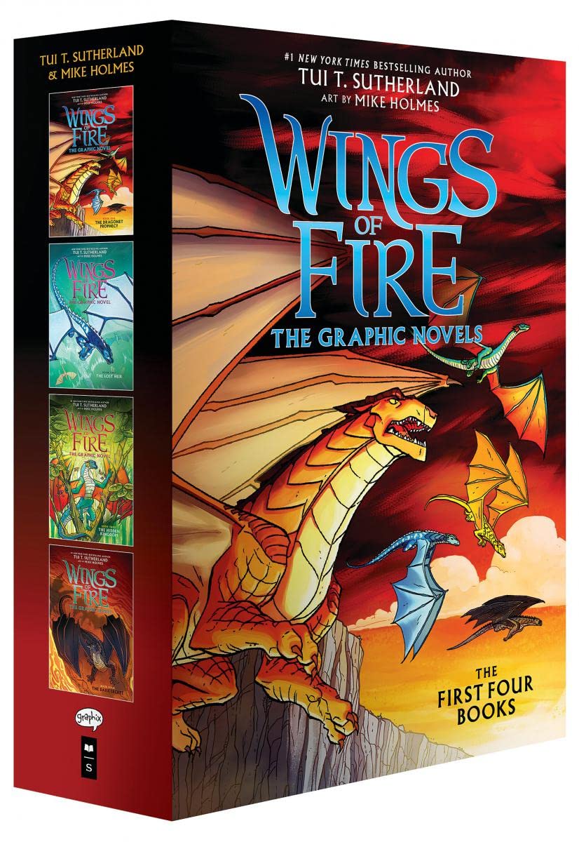 Wings of Fire #1-#4: A Graphic Novel Box Set (Wings of Fire Graphic Novels #1-#4) (Wings of Fire Graphix)