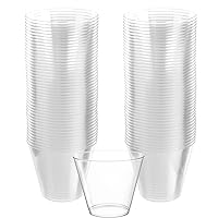 Amscan Clear, Big Party Pack, Plastic Cups 9 oz., 72 Per Pack