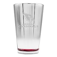 NFL Arizona Cardinals 16oz Glass Glacier Highball with Crystal Ice Finish