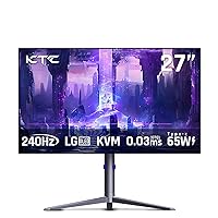 KTC 27 OLED Monitor - 1440p 240hz Monitor 0.03ms GTG, Type-C 65W, Built-in Speakers, 1.5M:1 Contrast Ratio, 136% sRGB, DisplayPort1.4, HDMI2.0,USB-C 3.0, Vesa, PC Monitor for Gaming Movie Office