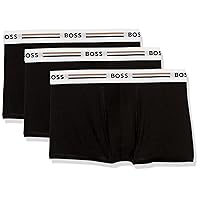BOSS Men's 3-Pack Iconic Stripe Waistband Trunks