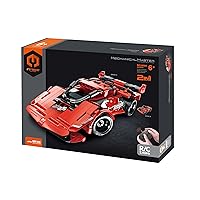 STEM Car Toy Building Toy Gift for Age 6+, Remote Control 2in1 Sports Car Building Block Take Apart Toy, 341 Pcs DIY Building Kit, Learning Engineering Construction R/C Toys