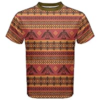 CowCow Mens Sports Shirts Eagles Tribal Native American Men's Sport Mesh Tee, XS-5XL