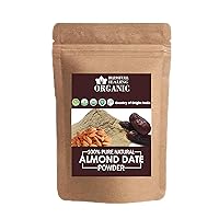 Blessfull Healing Organic 100% Pure Natural Almond Date Powder | 200 Gram / 7.05 oz