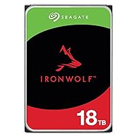 Seagate IronWolf 18TB NAS Internal Hard Drive HDD – CMR 3.5 Inch SATA 6Gb/s 7200 RPM 256MB Cache for RAID Network Attached Storage, Rescue Services – Frustration Free Packaging (ST18000VNZ00)