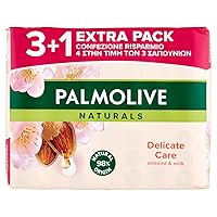 Delicate Care Toiletry Soap with Almond Milk - 360 g, 4 Pieces