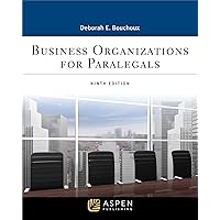 Business Organizations for Paralegal (Aspen Paralegal Series) Business Organizations for Paralegal (Aspen Paralegal Series) Kindle Paperback