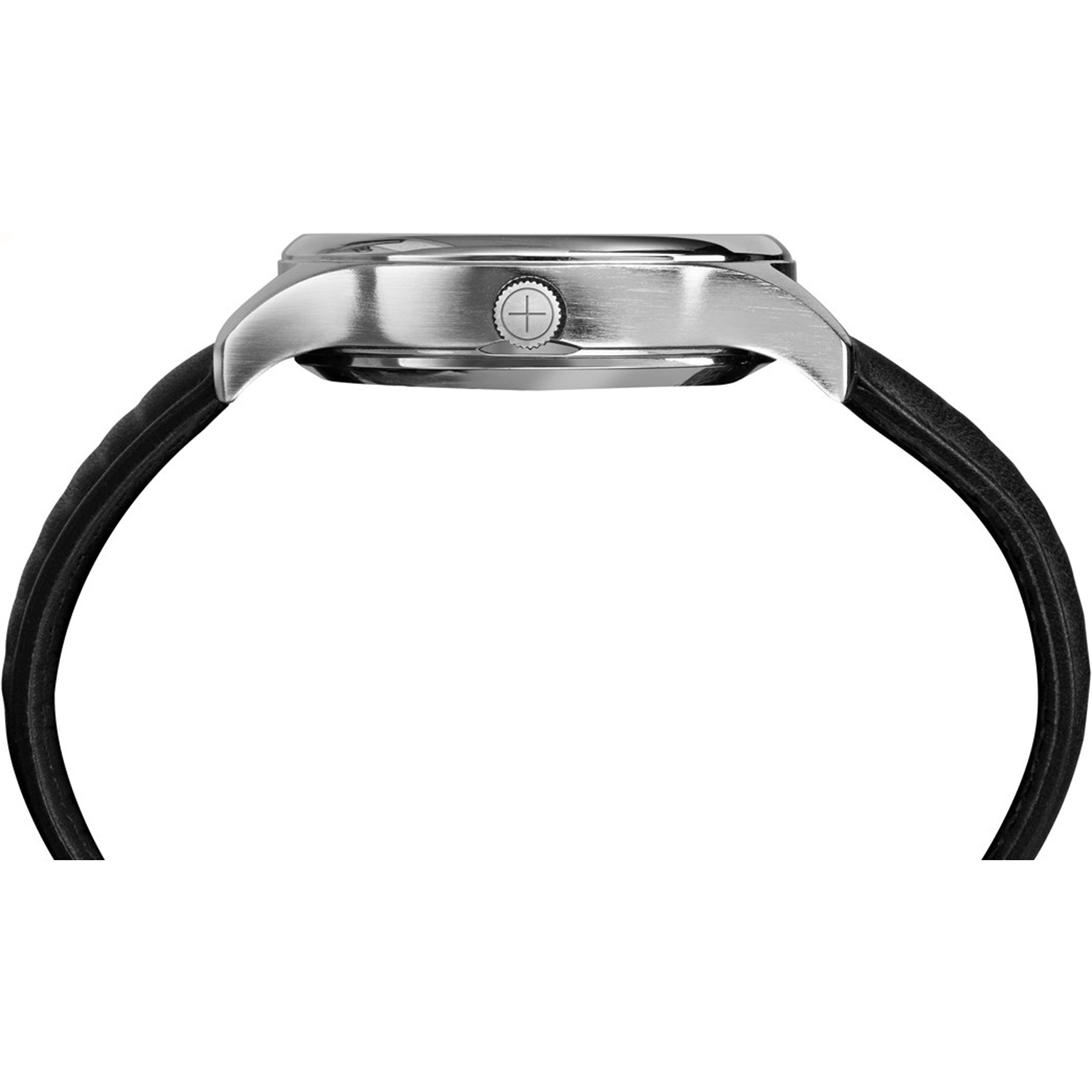 Timex Men's TW2P93200 IQ+ Move Activity Tracker Black Leather Strap Smartwatch