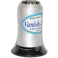 Superior Threads - Vanish-Extra Water Soluble Thread Spool for Basting, Trapunto, and Apparel Sewing, 1,500 Yds.