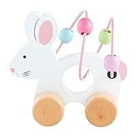 Mud Pie Bunny Abacus Toy, Pink, 5