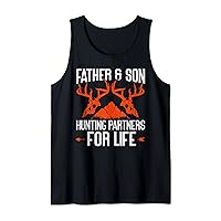 Mens Father Son Hunting Partners for Life Funny Hunting Tank Top