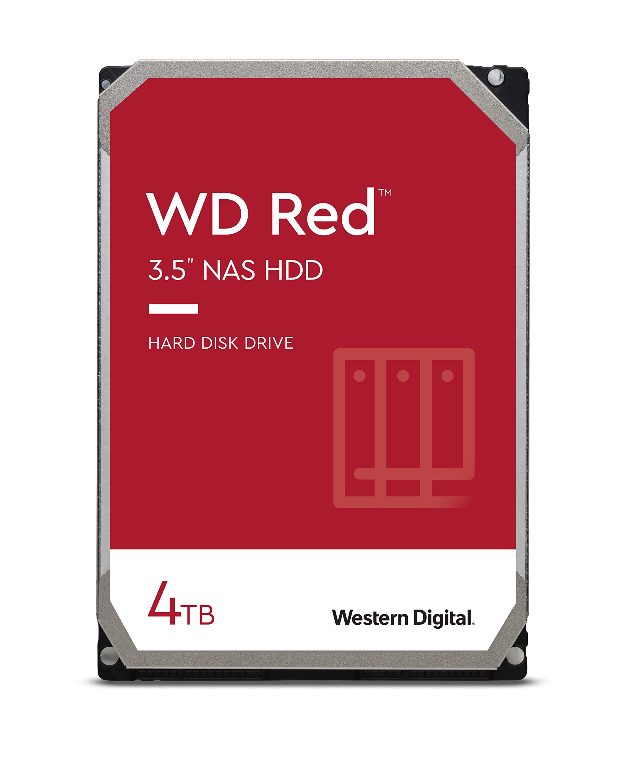 Western Digital 4TB WD Red NAS Internal Hard Drive HDD - 5400 RPM, SATA 6 Gb/s, SMR, 256MB Cache, 3.5
