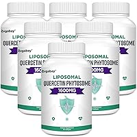 Liposomal Quercetin Phytosome 1600 mg,Bromelain 200mg,Zinc 30mg,Vitamin C Turmeric 40 mg,Highest Absorption,Quercetin Complex, 360 Softgels