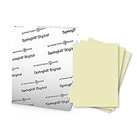 Springhill 8.5” x 11” Ivory Colored Cardstock Paper, 90lb, 163gsm, 250 Sheets (1 Ream) – Premium Lightweight Cardstock, Printer Paper with Smooth Finish for Cards, Flyers, Scrapbooking & More – 056100R