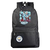 Wear Resistant College Backpack Erling Haaland Rucksack Large Capacity Casual Daypacks for Hiking