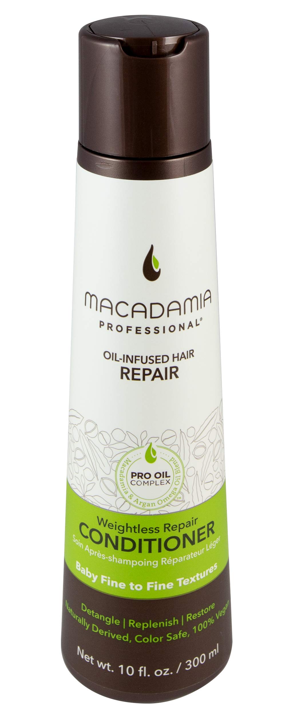 Macadamia Professional Hair Care Sulfate Weightless Repair Conditioner, Sheer Pecan, 10 Fl Oz (Pack of 1)