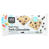 365 by Whole Foods Market, Chocolate Chips Dark Sugar Free, 10 Ounce