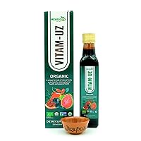 VITAM-UZ All Natural Multi-Vitamin Syrup | Fast Absorbing | USDA Organic Certified | Non-GMO | No Added Sugars