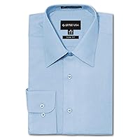 Men's Slim Fit Long Sleeve Dress Shirt