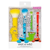 x Sesame Street, 4-Piece Makeup Brush Set
