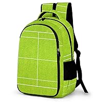 Tennis Court Laptop Backpack Durable Computer Shoulder Bag Business Work Bag Camping Travel Daypack