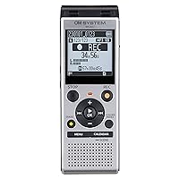 OM SYSTEM WS-882 Digital Voice Recorder with Stereo Microphones, 6 Recording Scenes, Direct USB, Voice Filter, Low-Cut Filter, 4 GB Memory, Voice Balancer, Intelligent Auto Mode, VCVA