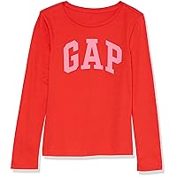 GAP Girls' Long Sleeve Logo Tee T-Shirt