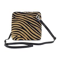 Womens Suede Cross Body Animal Print Zebra Leopard Shoulder Bag