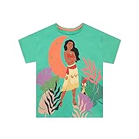 Disney Girls Moana T-Shirt Short Sleeve Kids Princess Daywear