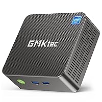 GMKtec Mini PC, Intel Alder Lake N100 Windows 11 Pro (3.4GHz)，Mini Computer 8GB RAM/256GB M.2 SSD/4K UHD Display/4x USB3.2/WiFi 6,BT 5.2 Business Home Office Nucbox G3 Black