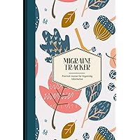 Migraine Tracker: Practical Journal for Organizing Information | Nature in Winter Pattern