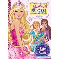 Barbie in Princess Charm School: A Panorama Sticker Storybook Barbie in Princess Charm School: A Panorama Sticker Storybook Paperback