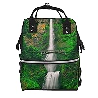 Vertical Waterfall Printed Diaper Bag Nappy Backpack Multifunction Waterproof Mummy Backpack Nursing Bag For Baby