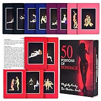 Sex Position Card Game Intimacy Deck Sex Toy 50 Positions of Bondage Game dventurous Playing Cards Erotic Bedroom Game for Couple Lover Date Night