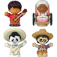 Fisher-Price Little People Toddler Toys Disney and Pixar Coco Figure Pack with Miguel Mama Coco Hector & Ernesto for Ages 18+ Months