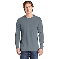 Comfort Colors 6.1 oz. Long-Sleeve Pocket T-Shirt (C4410) Granite, L