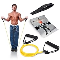 Resistance Bands with Handles and Door Anchor, Gym Resistance Tubes for Strength Training, Exercise Bands for Working Out, Physical Therapy, Home Workouts, Pilates & Crossfit