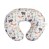 Boppy Nursing Pillow Original Support, Spice Woodland, Ergonomic Nursing Essentials for Bottle and Breastfeeding, Firm Fiber Fill, with Removable Nursing Pillow Cover, Machine Washable
