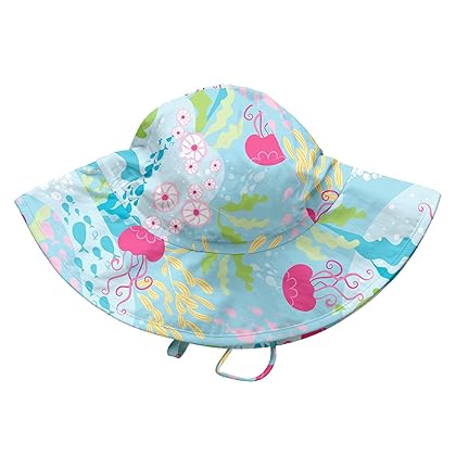 Fun Brim Sun Protection Hat-Aqua Coral Reef